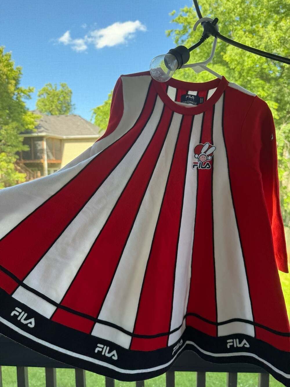Fila Kids Originale Striped Knit Dress Size 120